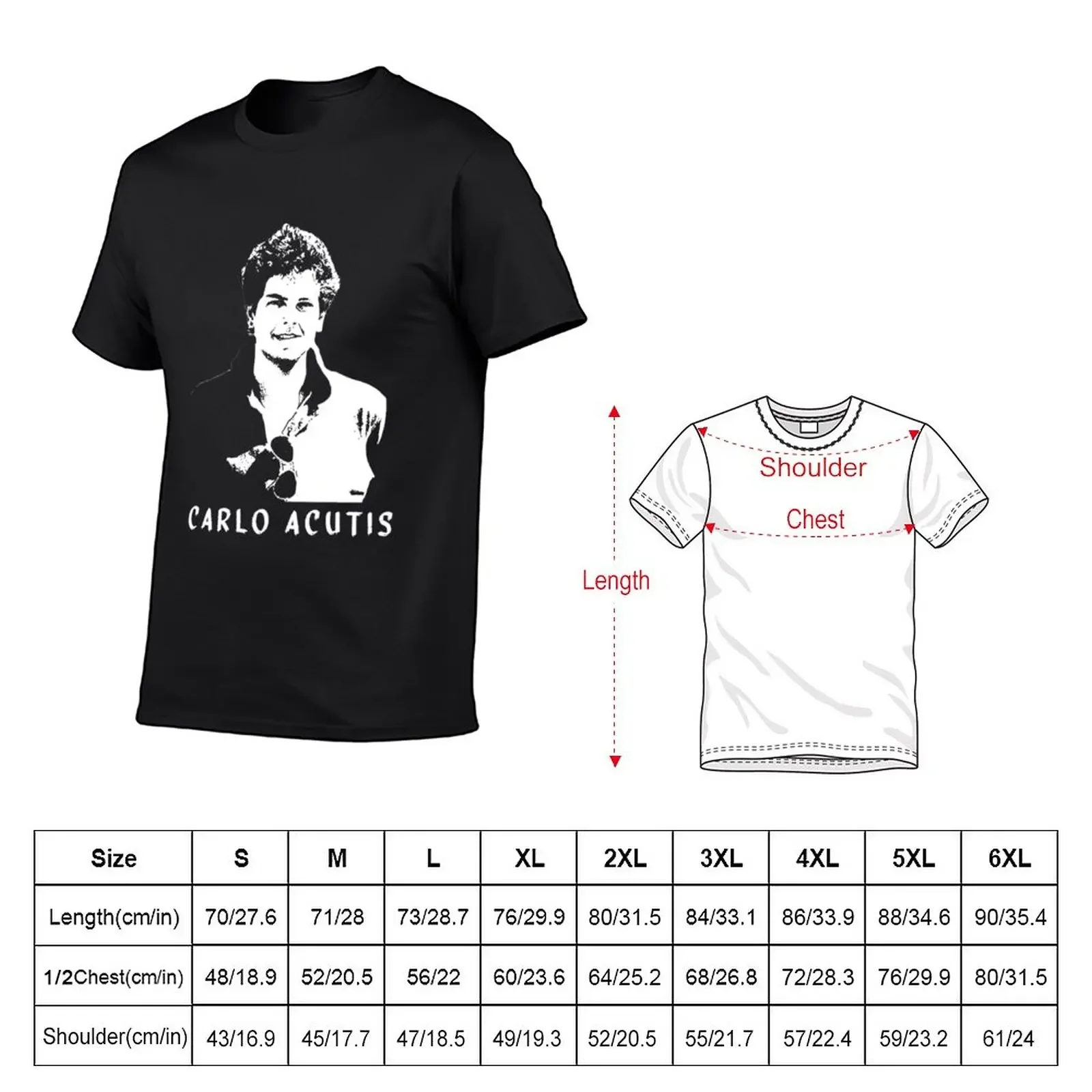 Blessed Carlo Acutis T-Shirt customs summer clothes customs design your own men workout shirt
