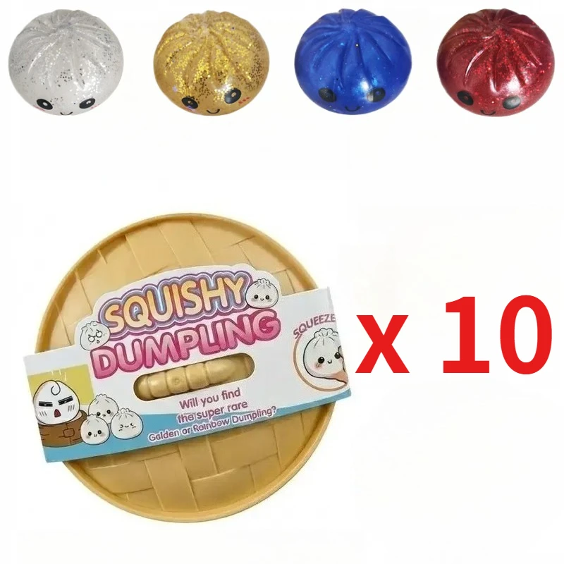 Glanzende Dumpling Kleurrijke Stressballen Paas Cadeaubox Vullers Rekbare Kantoorbureau Decoratieve Dumpling Mysterie Box - afbeelding 1