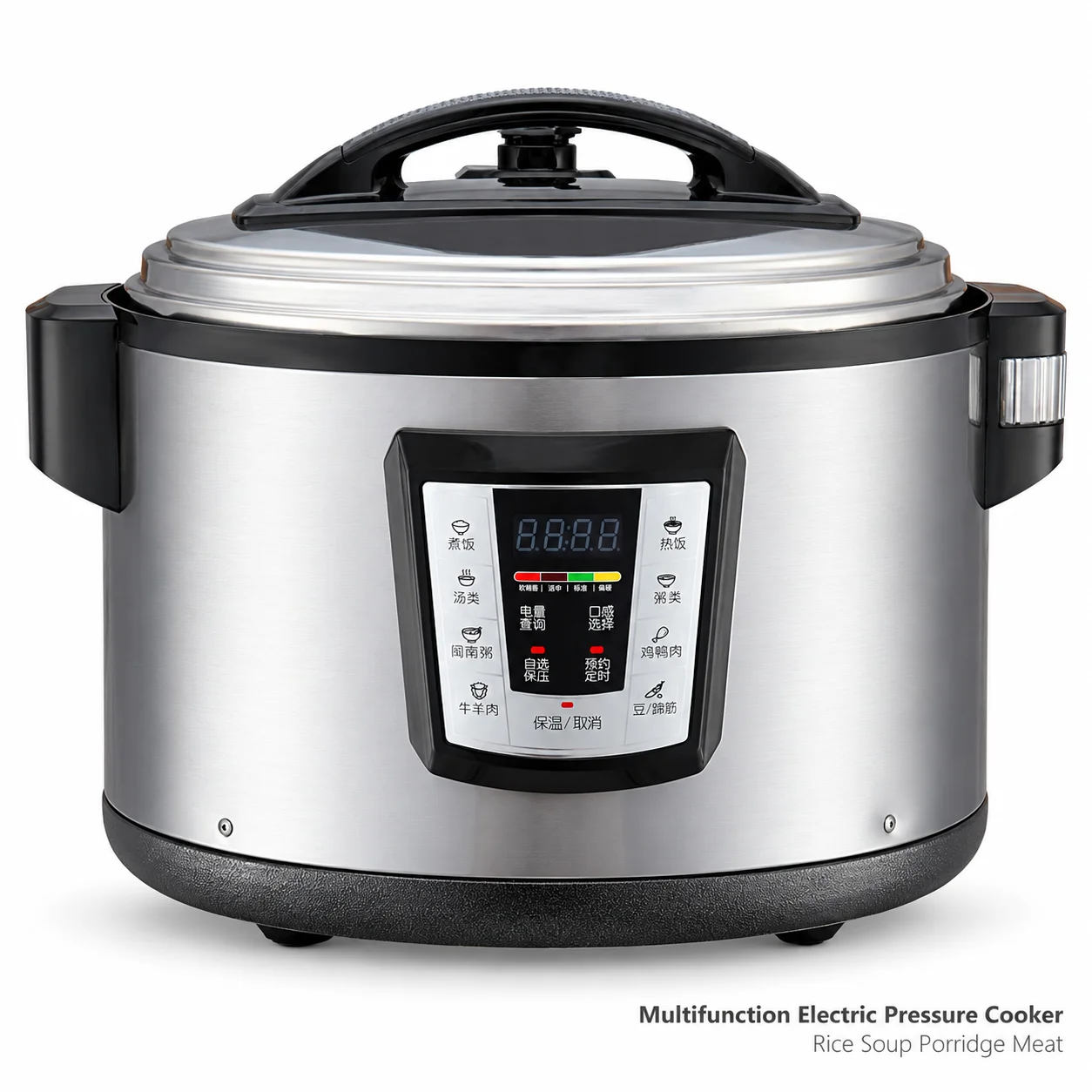 AOLIVIYA Electric Pressure Cooker Stainless Steel Multi Cooker Digital Rice Cooker 8 Preset Cooking Programs Soup Stew Pot