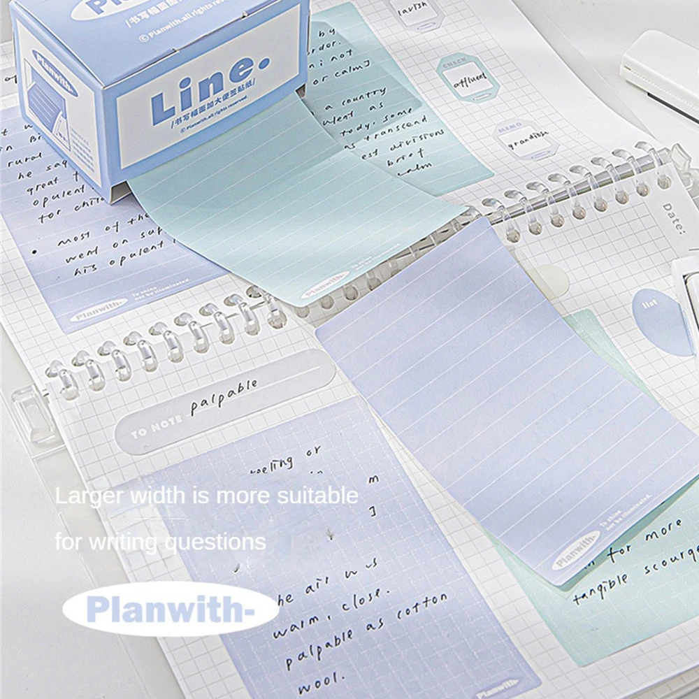 Boxed Notes 30 Pages Applicable To Multiple Scenarios Durable White Card Film High Quality Pull-out