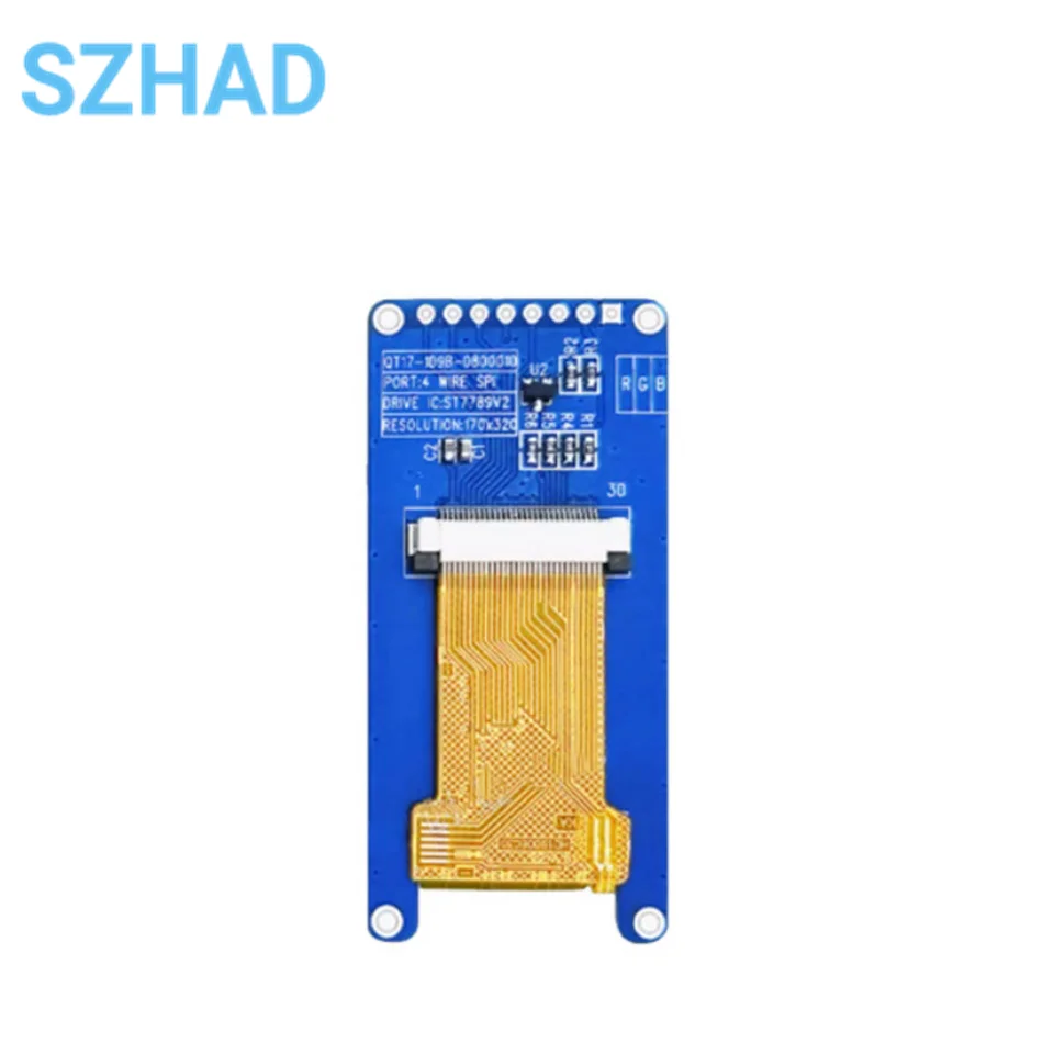 1.9-inch TFT LCD Color Module Module Drive ST7789V Resolution 170X320