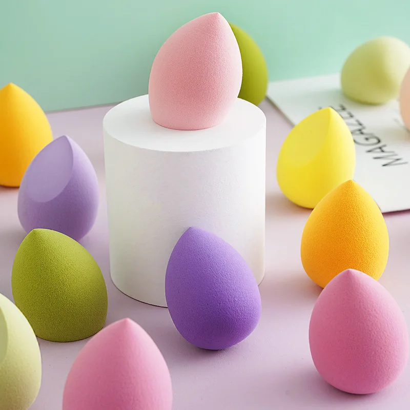 3pcs Super soft makeup egg sponge gourd water droplet oblique cut makeup air cushion powder puff makeup egg does not eat powder