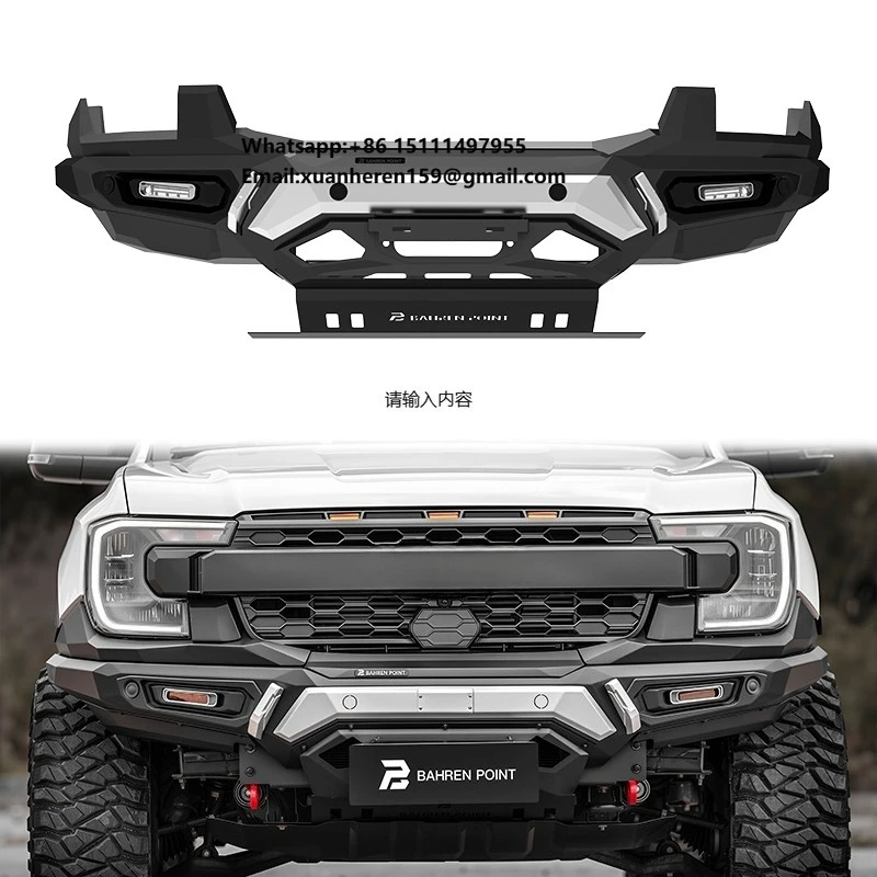 

Передние бамперы для пикапов 4x4, внедорожные, из углеродистой стали, с защитной дугой (булбаром) для Ford Ranger, аксессуары 2023+