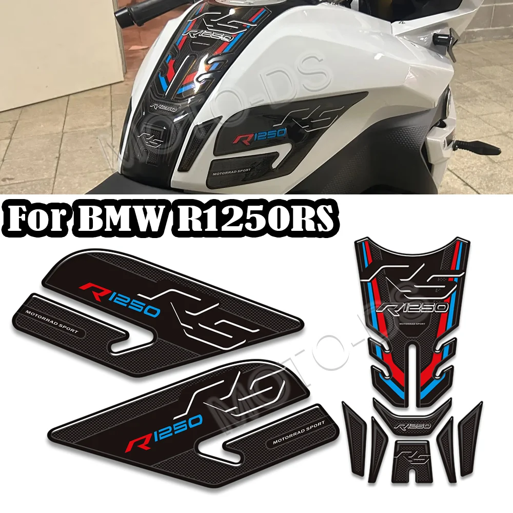 For BMW R1250RS R1250 R 1250 RS Motorcycle Tank Pad Sticker Fuel Knee Fish Bone Protector Stickers Decals