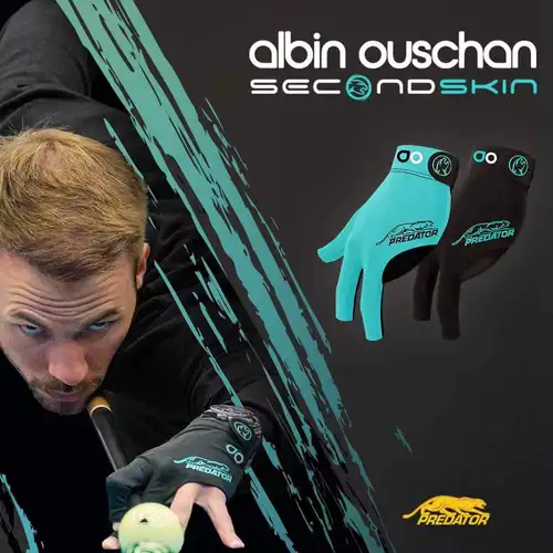 Imagen 2 del producto Guantes PREDATOR profesionales para tacos de billar, manoplas antideslizantes de tres dedos, accesorio cómodo para zurdos