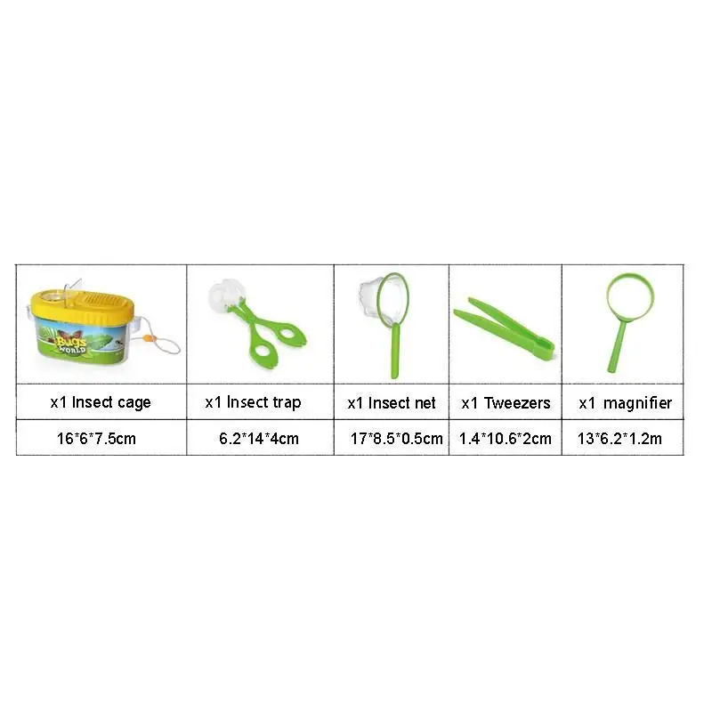 6PCS Outdoor Abenteuer Camping Werkzeug Kinder Explorer Set Bug Catcher Kit Pädagogische Natur Exploration Puzzle Geschenk