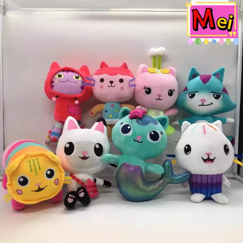 

Новый кукольный домик, аниме, мультяшные куклы, забавные рюкзаки, плюшевая коллекция игрушек в форме котенка в форме русалки, подарки на Рождество и день рождения