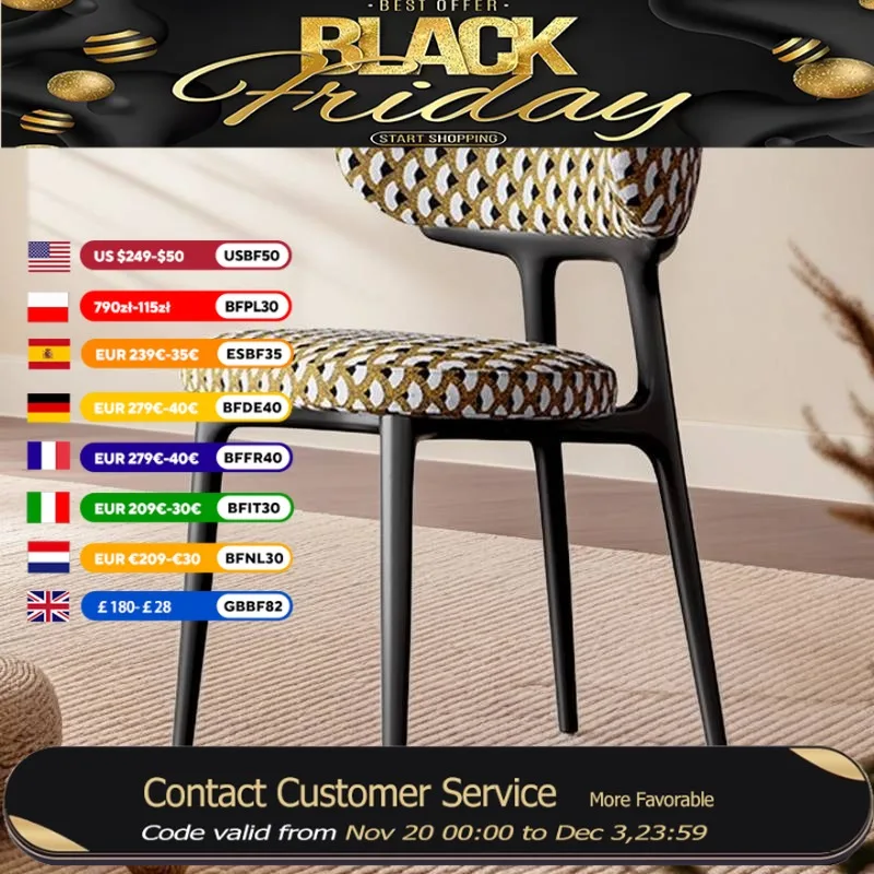 

French Backrest Dining Chairs Designer Modern Design Living Room Dining Chair Office Bedrooms Sillas Para Comedor Furniture