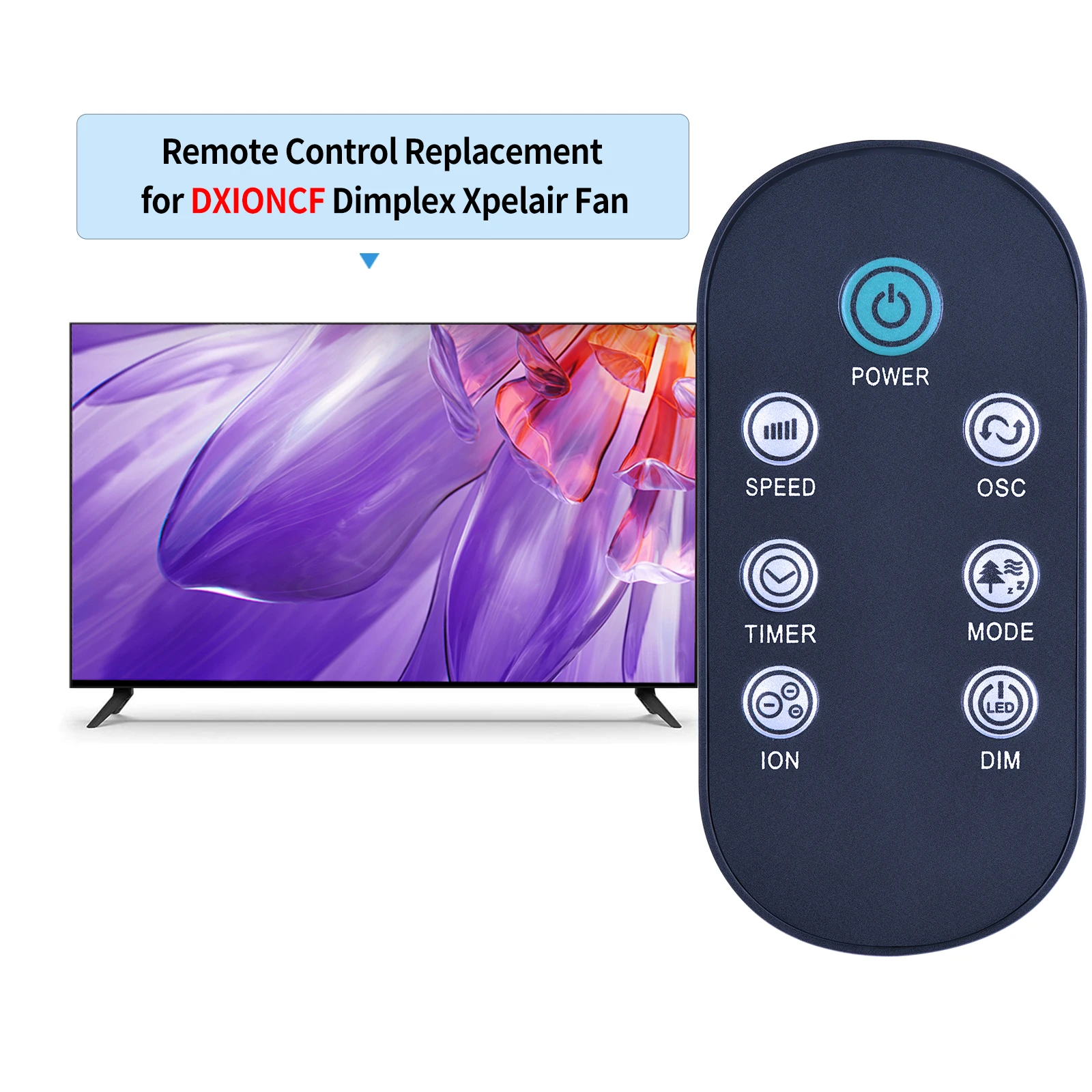 Remote control for DXIONCF Dimplex Xpelair Fan