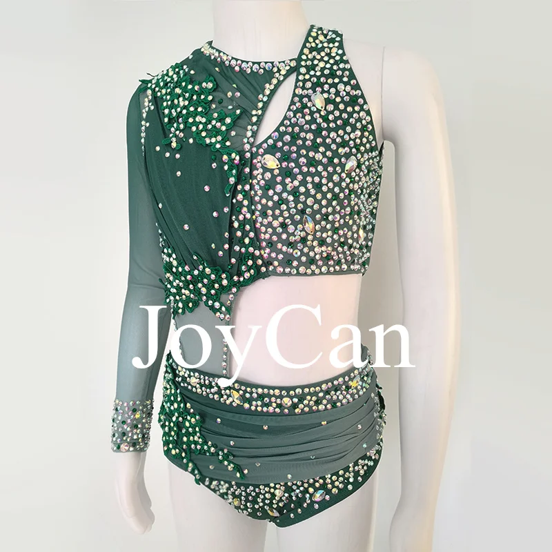 فستان رقص JoyCan غنائي مكون من قطعتين مطبوع ملابس أداء للفتيات لمرحلة الرقص والباليه للأداء