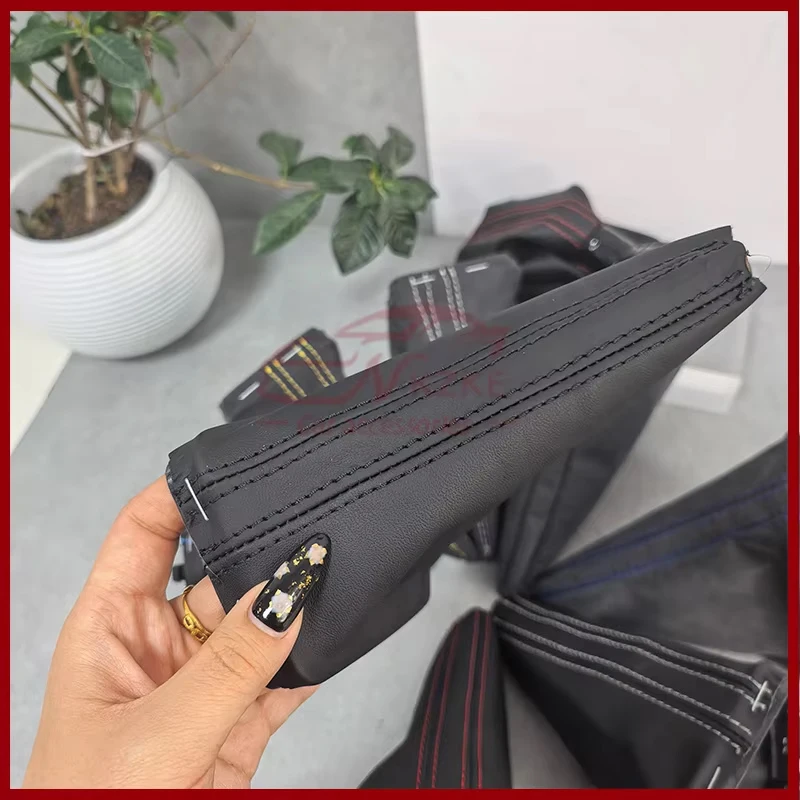 Suitable for Audi A3 A4 A5 Q3 Q5 2009 2010 2011 2012 2014 model year LHD automatic transmission leather shift knob dust cover