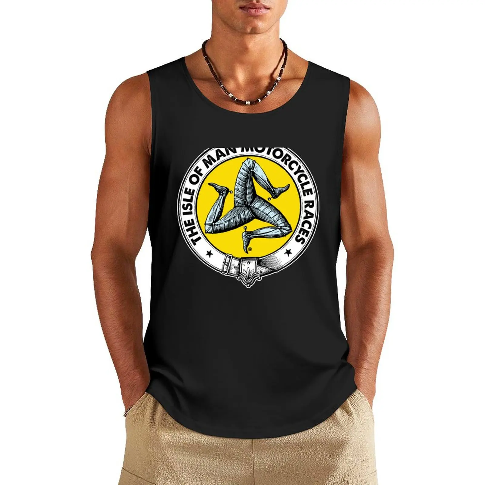 

Isle of Man Motorcycle Races Tank Top Sleeveless T-shirt T-shirt men sexy clothes men