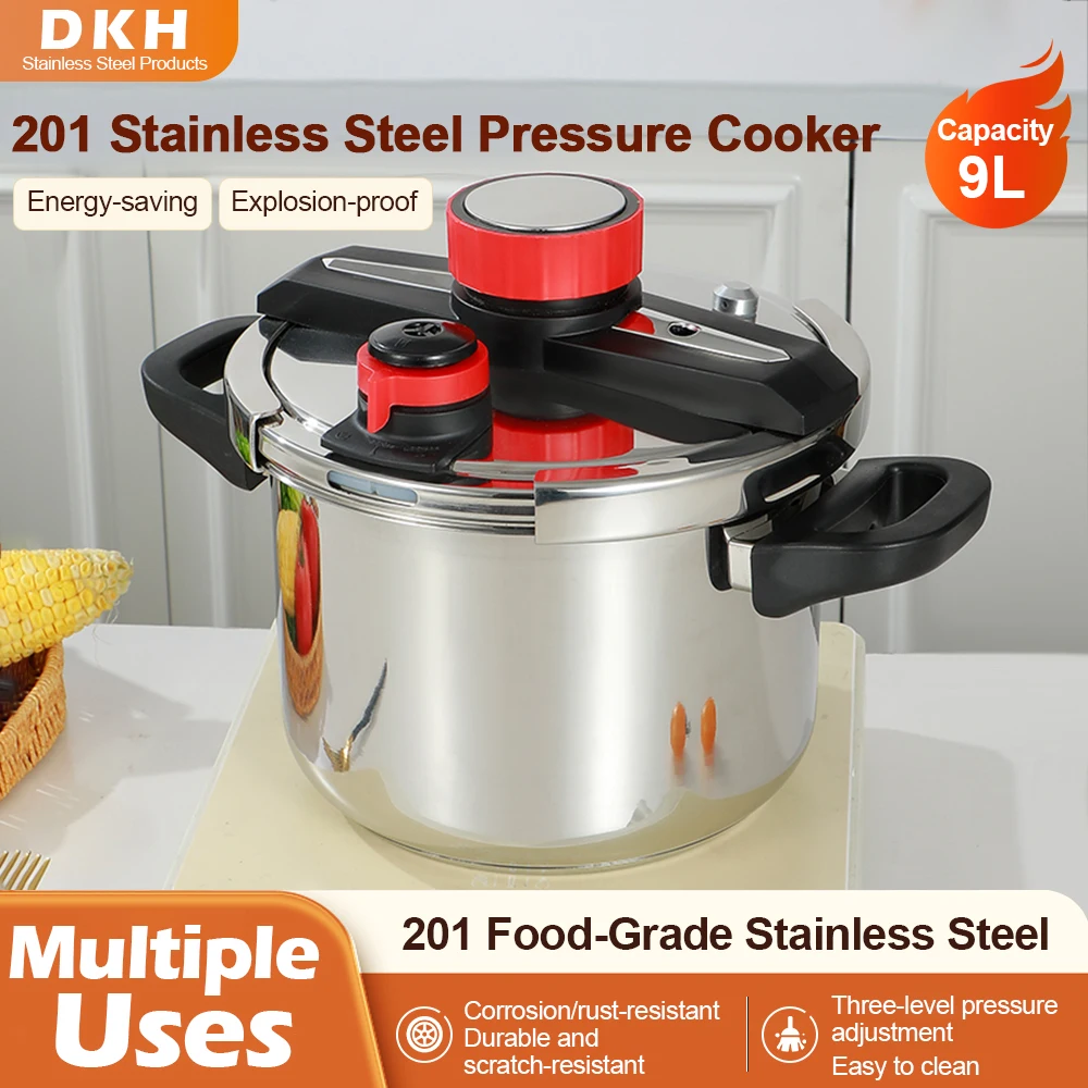 

Большая скороварка из нержавеющей стали Fenghui 9L, семейный размер, взрывозащищенный энергосберегающий кухонный прибор для тушения