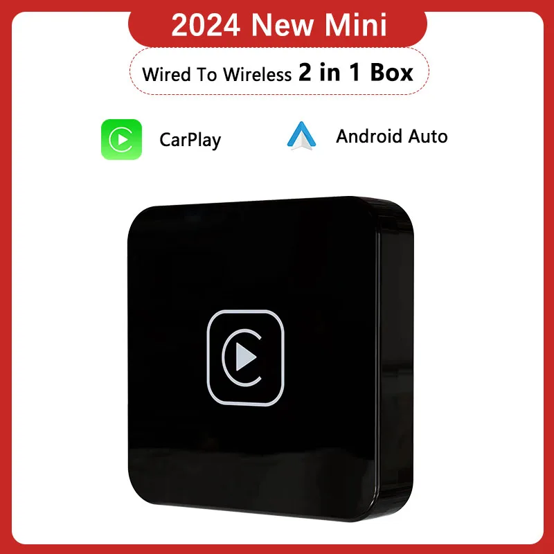 

Mini 2 in 1 Wireless CarPlay USB Dongle Wired Android Auto AI Box Car Multimedia Player Type C Adapter Bluetooth Auto Connect