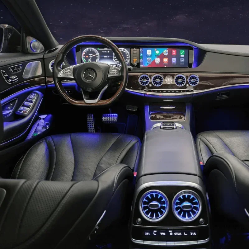 64 Color LED Ambient Light Kit for Mercedes S-Class W222 2014-2020 Models, Wholesale Available