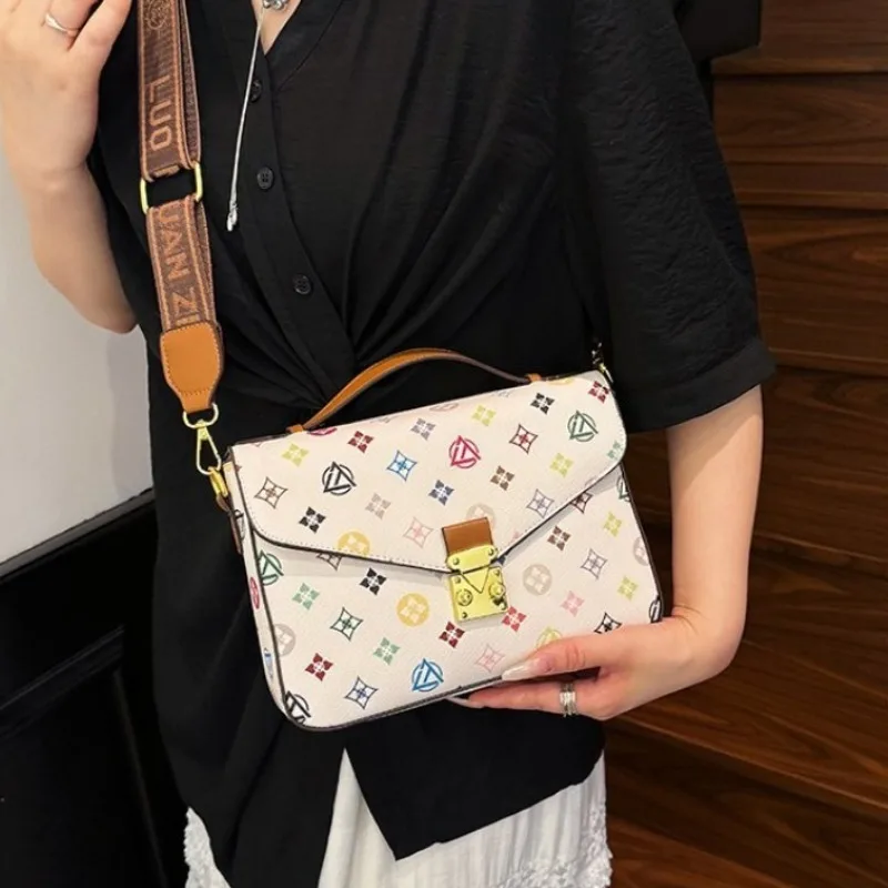 

Ladies Handbag Retro Maillard Style Underarm Bag Crossbody Purse For Daily Use And Travel