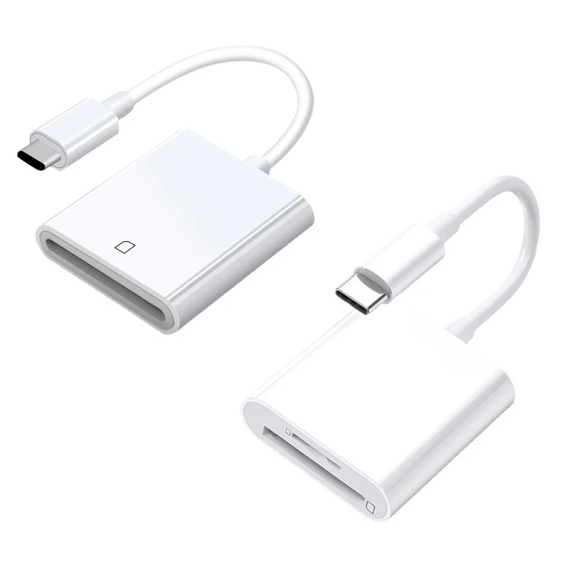 Type C OTG Adapter SD TF Memory Card Reader, 2 Styles Optional, USB-C Card Reader Connector for Phone Tablet