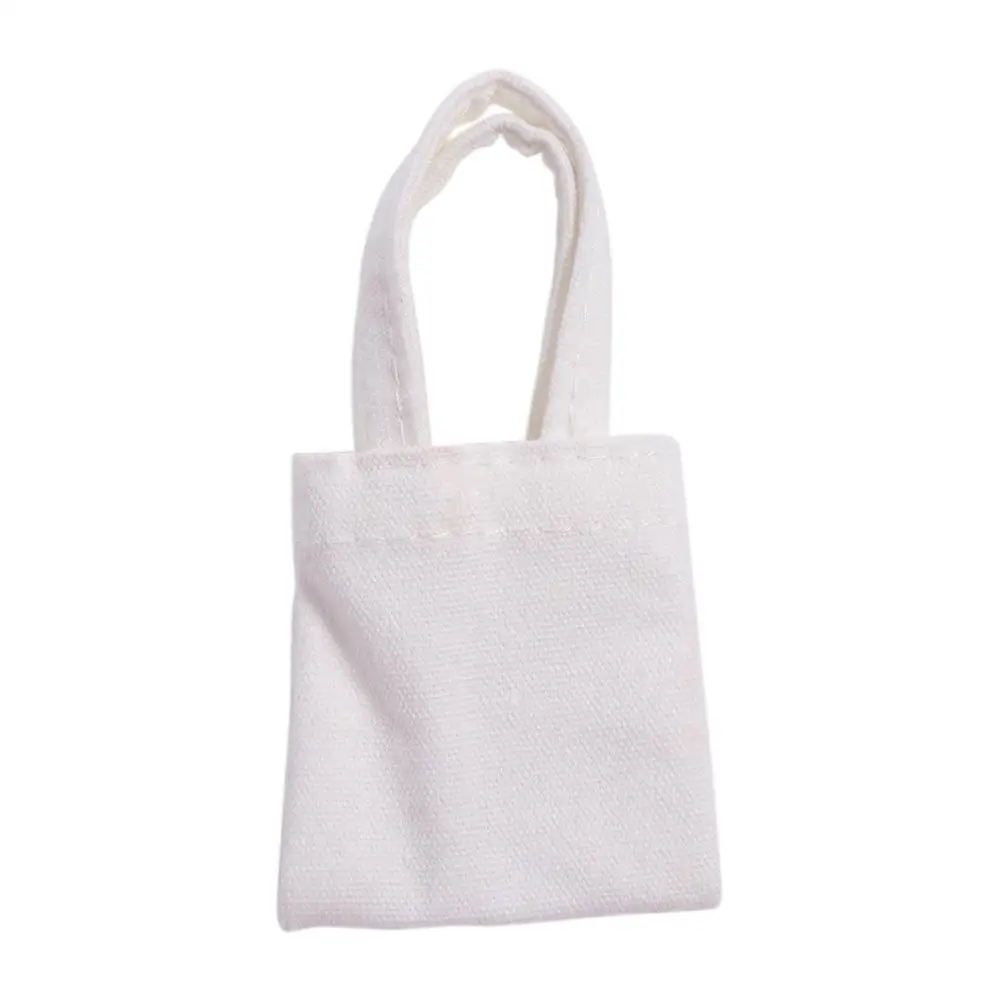 Bolsa de lona para vestir, bolsa de lona feita à mão, bolsa multicolorida, decoração em miniatura, presente para crianças