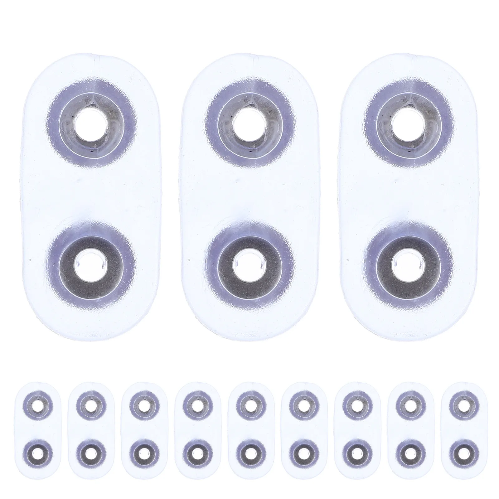 20Pcs Silicone Furniture Feet Pads Transparent Anti Skid Floor Protectors for Chair Table Legs Home Office Hardwood Safety