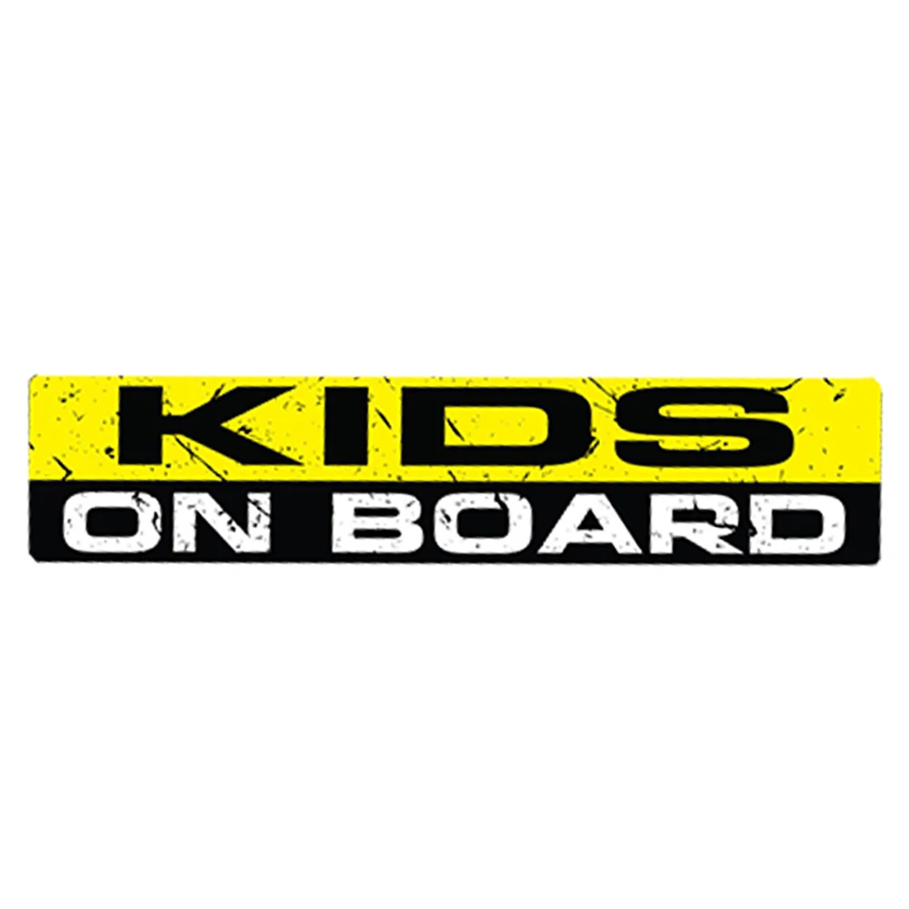 

Removable 15cm X 3cm Car Sticker KIDS ON BOARD Funny Sticker Decal Child Safety Bumper Window Warning Sign JDM Car Styling