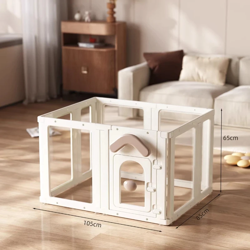 

Supplies Balcony Playpen Dog Fence Kennel Barrier Circle Dog Fence Folding Large Acrylic Modular Kojec Dla Psa Dog Supplies