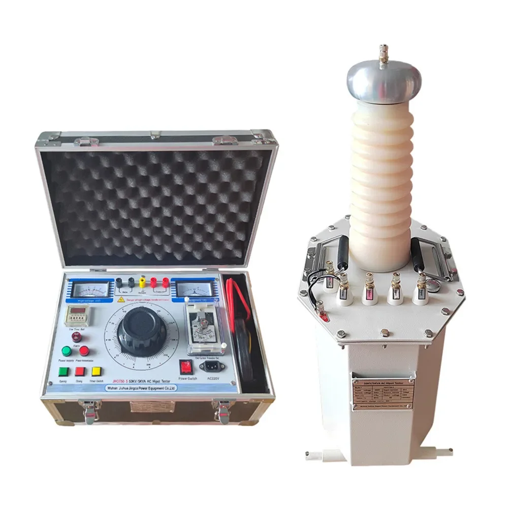 High Voltage 50kV/3kVA Test Set AC Hipot Tester AC DC Withstand Voltage Hipot Tester Oil Type Transformer Test Machine