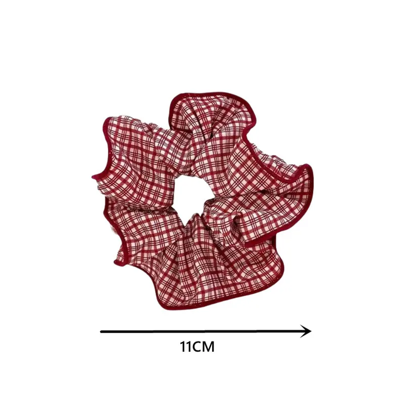2/3 قطعة الراقية الأحمر لطيف نقطة منقوشة Scrunchies للنساء الفتيات لينة مرونة العلاقات الشعر لطيف العصابات الشعر موضة إكسسوارات الشعر