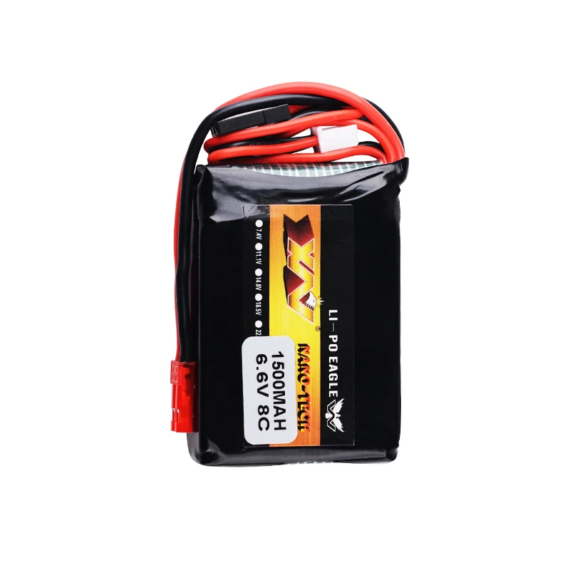 1/2pcs 2S 6.6v 1500MAH 8C Lipo Battery For FUTABA 18SZ/14SG/10J/T8J/T6J/7PX/4PX/4PV/4PLS/4PK/3 PV Transmitter