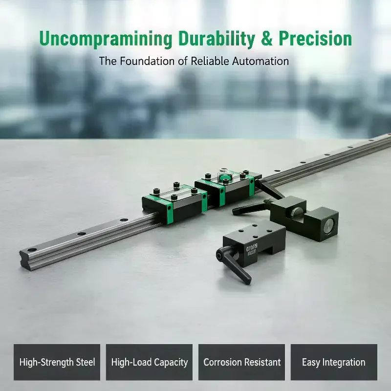 HGH15/HGH20/HGH25 Linear Guide Rail Clamp Fixed Ring Slider Lock Guide Rail Limiter Buffer Side Lock Guide Regular Block