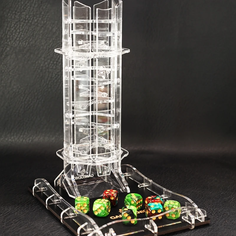 High Transparency Crystal Dice Tower Warhammer 40K board game