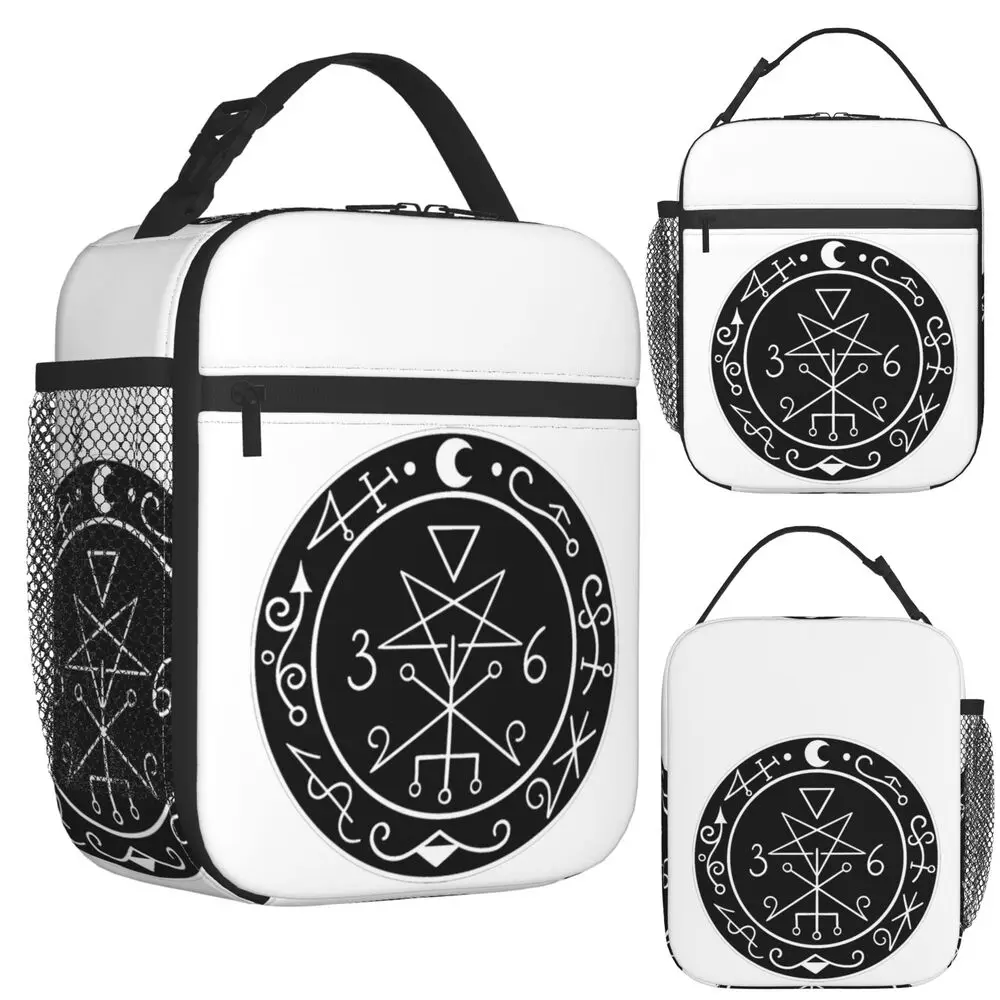 Lilith Sigil Insulated Lunch Bag for Women Children Portable Food Boxes Thermal Lunch Box Tote