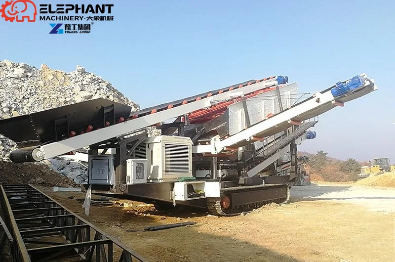 New Crawler-Type Mobile Crushing Station Impact & Jaw Crushers Ore Mining PLC Engine Gearbox Motor Bearing