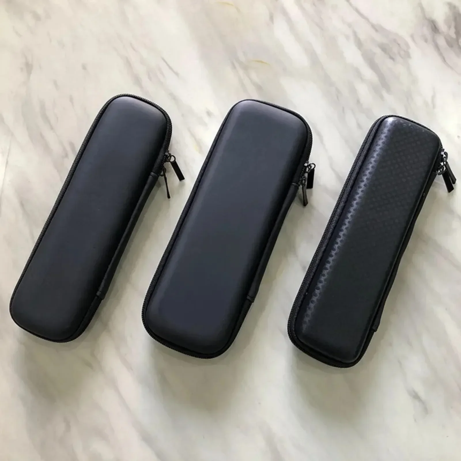 Black Leather Zipp Case Mini Slim Case Small EGo Carry Bag for Pen Lighter Tobacoo Pipe Tool