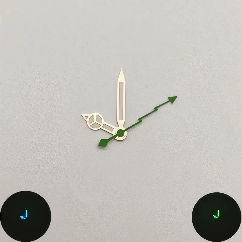 For NH35/NH36 watch hands watch modification accessories standard hands with colored lightning needles strong green ice blue