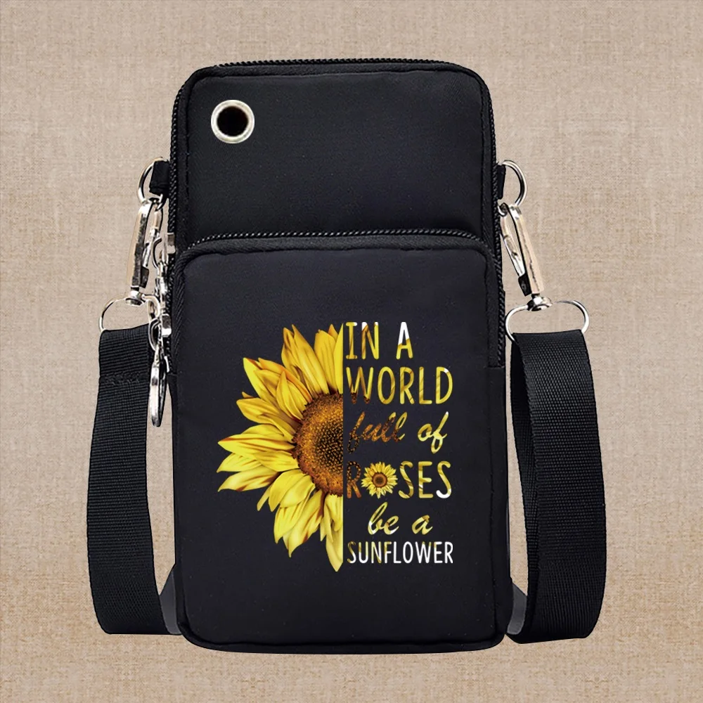 Universal Mobile Phone Case Crossbody for Xiaomi Mi 11 Lite Case Daisy Series Wallet Sport Arm Purse Shoulder Bag Phone Pouch