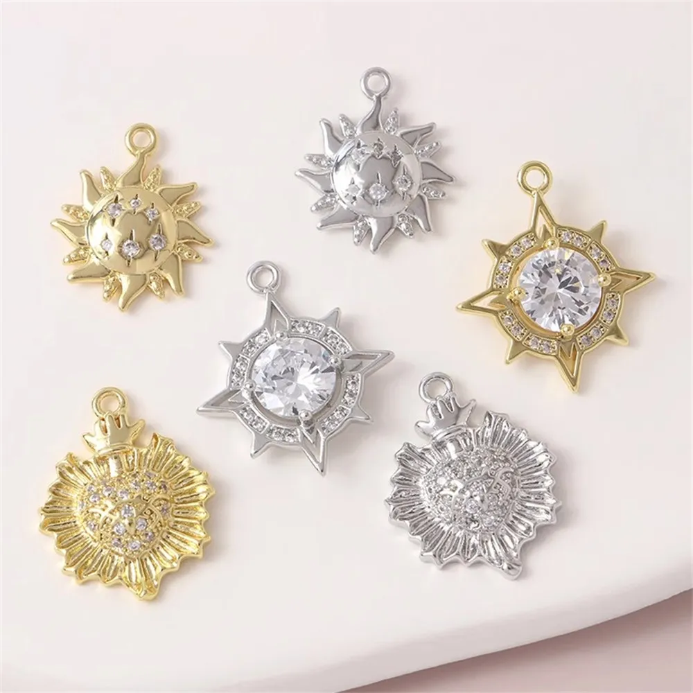 

Copper Plated 18k Color-preserving Zircon Rabbit Pendant, Handmade Diy Bracelet, Small Pendant Accessory