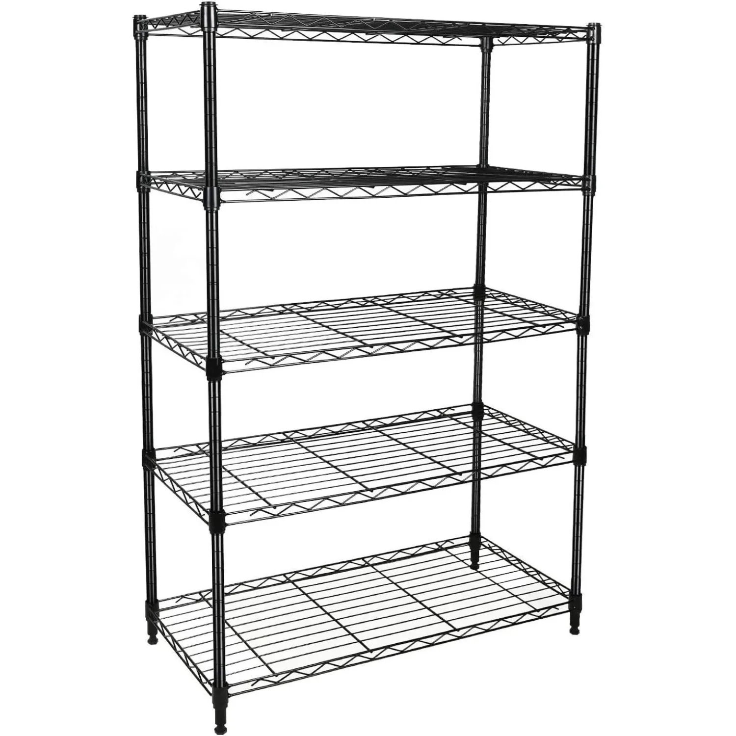 Simple Deluxe Heavy Duty 5-Shelf Storage Shelving Unit, 1250lbs Loading Capacity