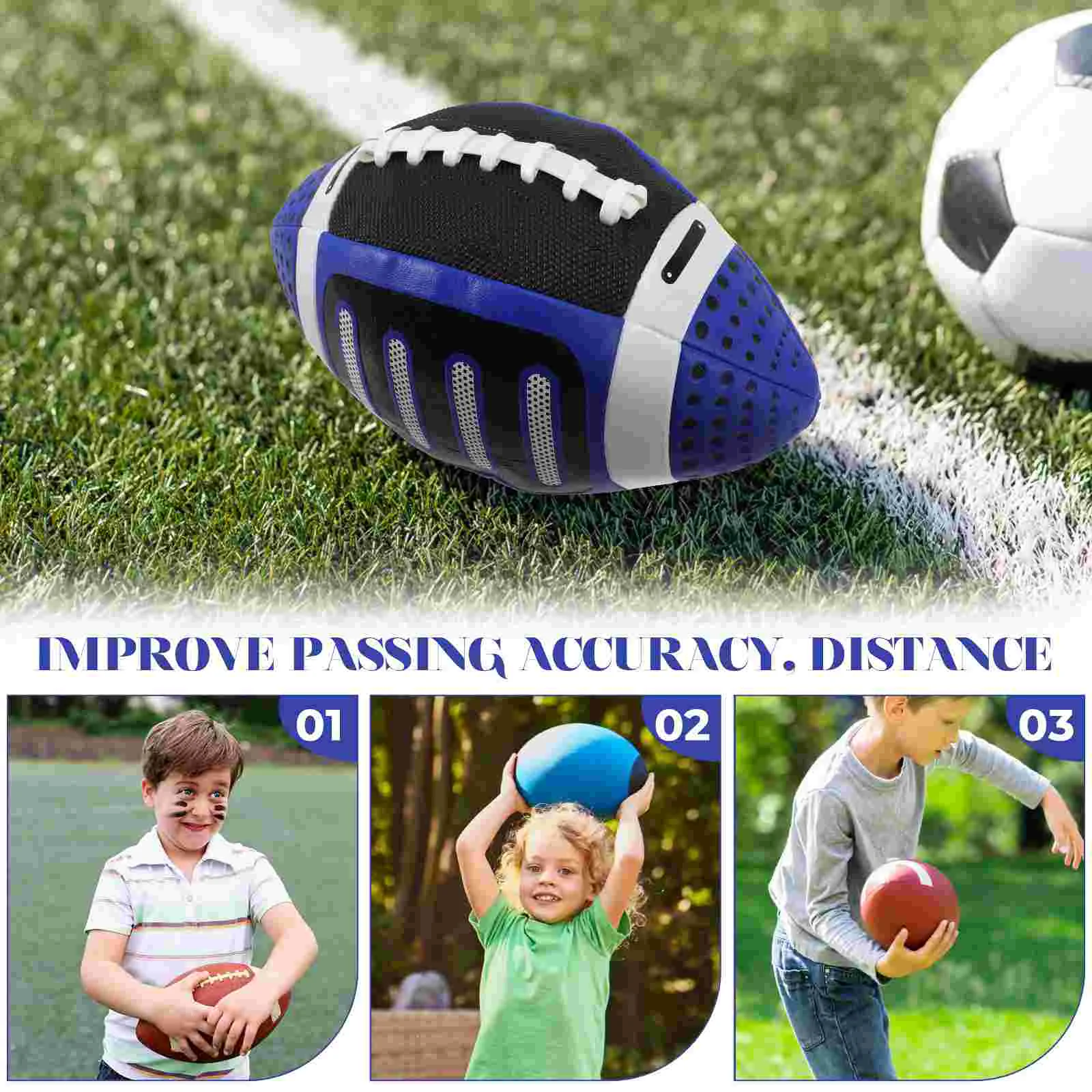 Jouets d'entraînement de football américain pour enfants, rugby, basket-ball, portable, extérieur, tout-petit, enfants