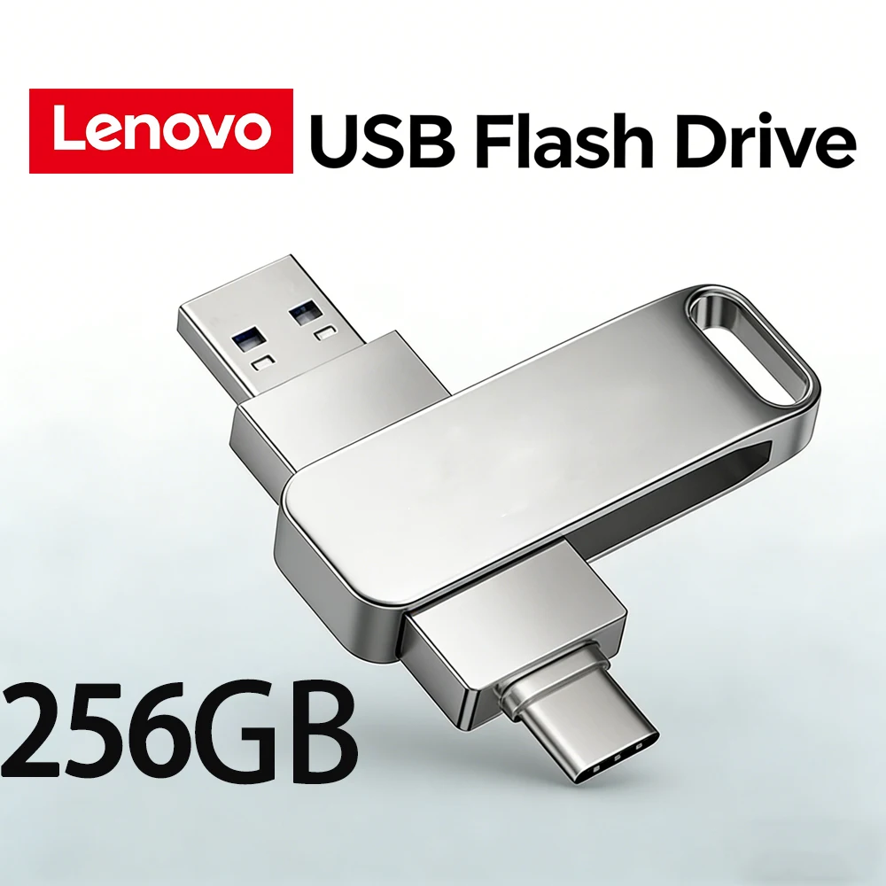 NEUER USB3.2 USB-Stick 512GB OTG Pen Drive Hochgeschwindigkeits-USB-Stick mit Typ-C-Anschluss, Echte Kapazität, Metall-Pendrive für Handy und Computer