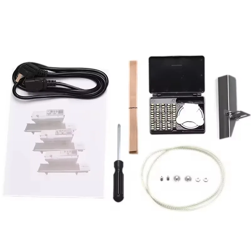 Stainless Steel Continuous Belt Sealing Machine Plastic Film Bag Sealing Machine Food Packaging Hot Bag Sealing Machine