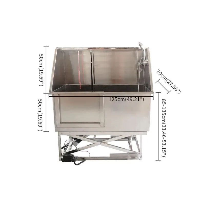2026 Durable 304 Stainless Steel Pet Bathing Sink For Large Dogs And Pet Hospitals Made For Families And Pet Schools