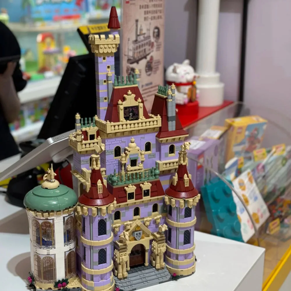 

Замок «Красавица и чудовище», романтическая игрушечная модель для девочек, развивающие строительные блоки, праздничные подарки на день Святого Валентина