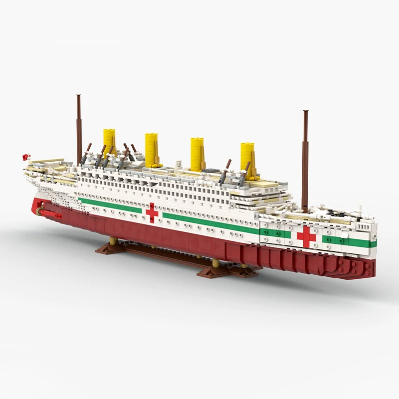 British Ocean Liner HMHS Britannic Royal Medical Ship MOC Building Blocks Passenger Cruise Kid\'s Bricks Toys Puzzle Xmas Gifts