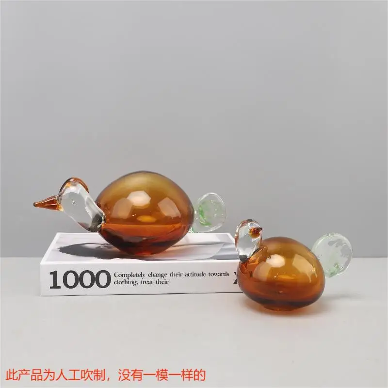 

Nordic Creative Orange Glazed Bird Ornament High-end Animal Home Decoration