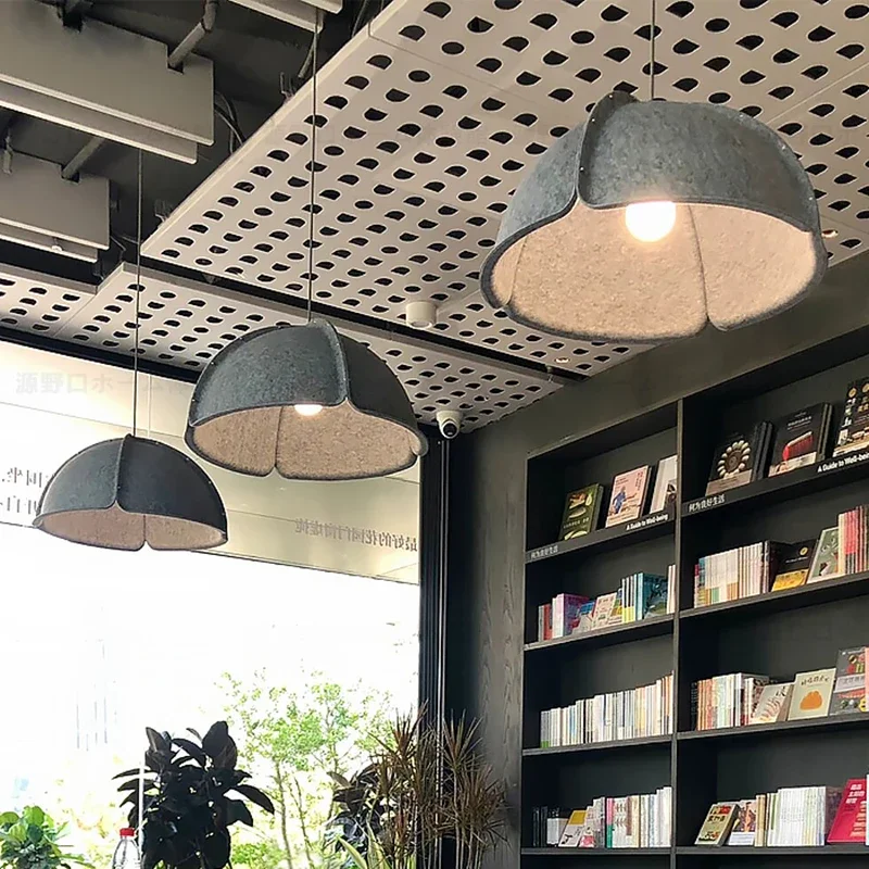 

2025 Nordic Felt Pendant Lamp Led Colorful Designer Lampfor Living Room Restaurant Coffee Bar Kitchen Island Dining Table Lighti