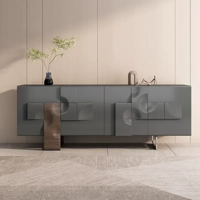 Nordic Solid Wood TV Modern Simple Living Room Audio Visual Coffee Table Combination Storage Locker