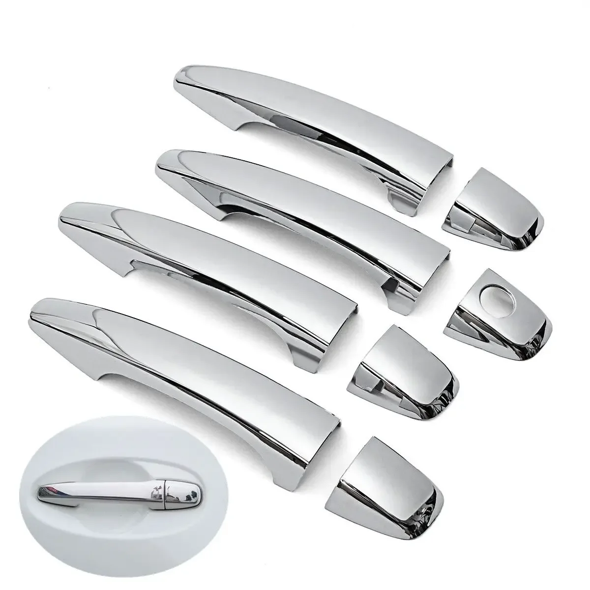 

For TOYOTA COROLLA AXIO 2014 2015 2016 2017 2018 Chrome Car Door Handle Cover Pad Sticker Overlay Styling Accessories