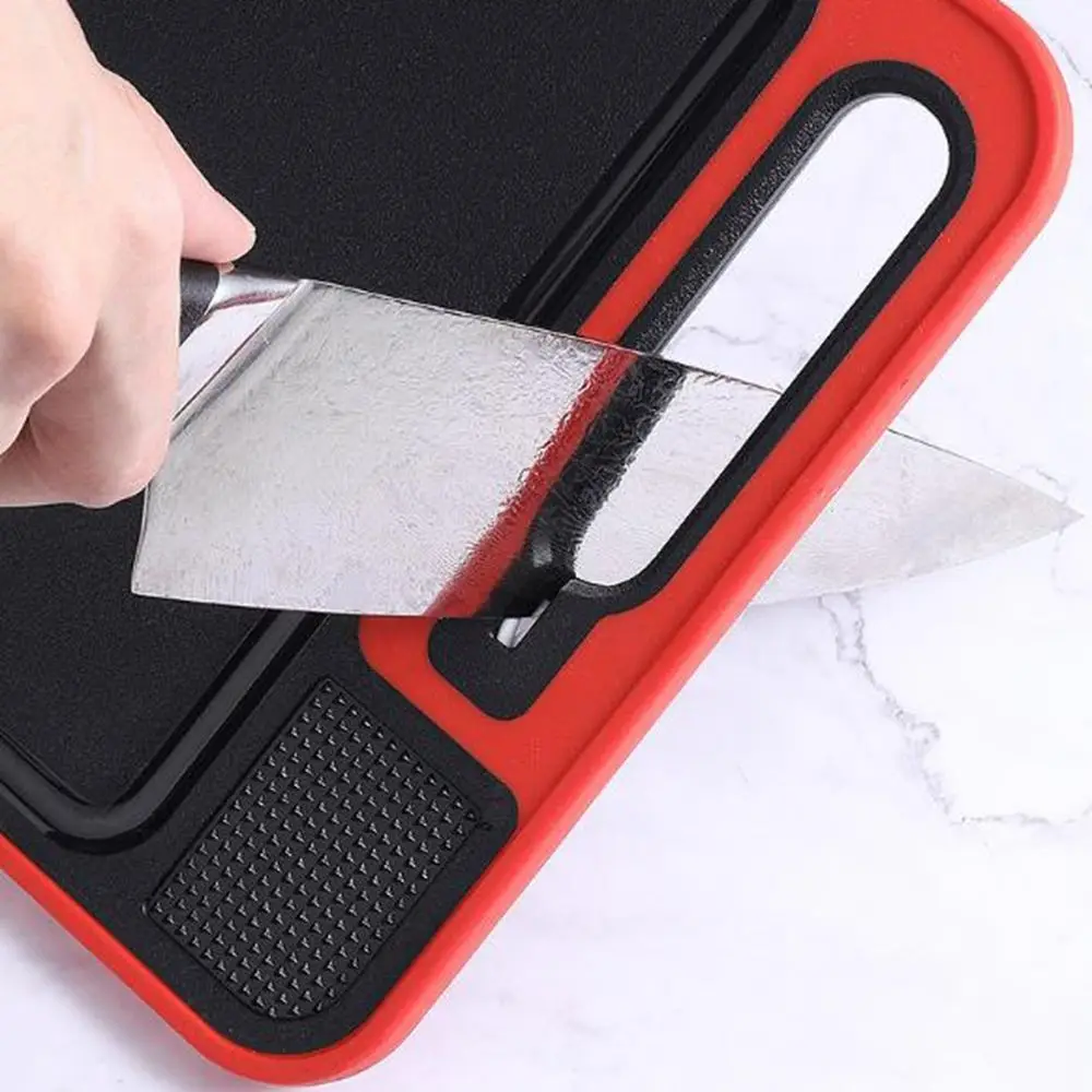 PP and Aluminum Alloy Double Sided Cutting Board Rectangular Mold Resistant Fast Defrosting Tray with Handle Thawing Plate