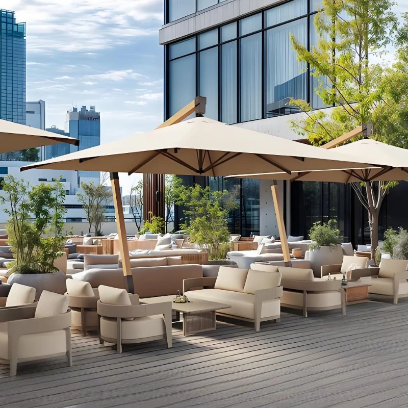 Picnic Homestay Patio Umbrellas & Bases Coffee Shop Balcony Homestay Patio Umbrellas & Bases Villa Furniture Ombrello Ls40hws
