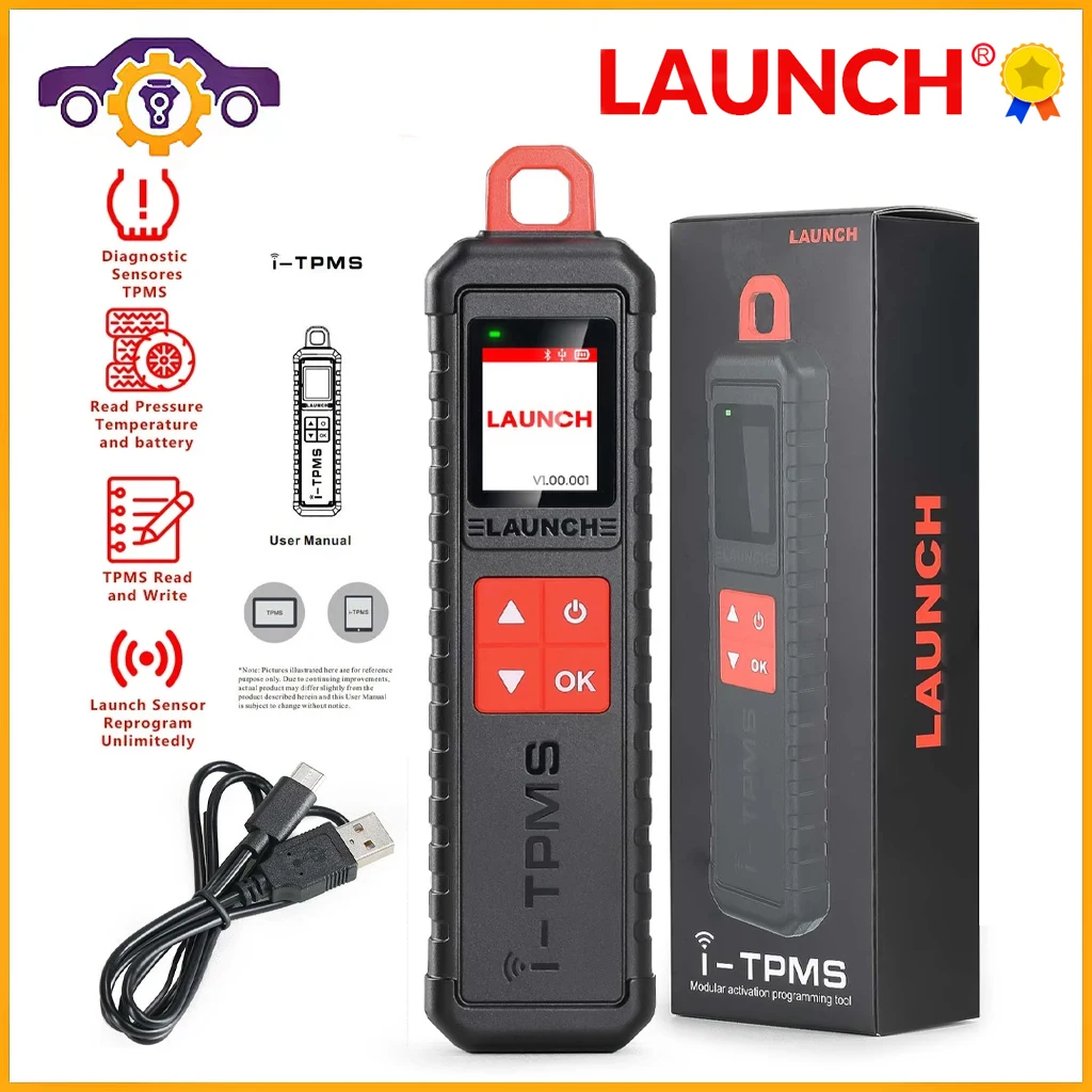 

Launch X431 i-TPMS детектор давления в шинах, Модернизированный TSGUN, подключенный со стандартным сканером i-TPMS APP, поддерживает все датчики 315/433 МГц